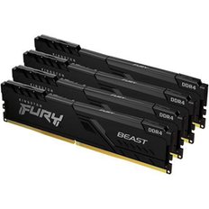 64Gb Kingston Technology Fury Beast 3200Mhz Ddr4 Quad Memory Kit 4 X 16Gb