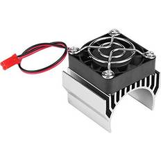 RC Toys Dilwe RC Motor Heat Sink with Cooling Fan, RC Heat Sink Cooling Fan for 1/10 Scale Electric RC Car 540/550 3650 Motor Replacement Upgrade Part