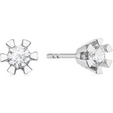 Aagaard Hvidguld Øreringe Aagaard Diamant ørestikker karat hvidguld, brillanter 2X0,03CT