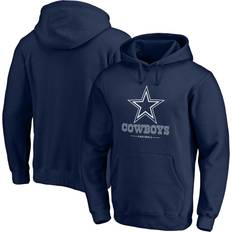 Men Jackets & Sweaters Fanatics Dallas Cowboys Logo Team Lockup Fitted Pullover Hoodie