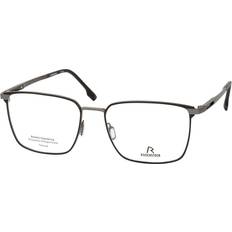 Rodenstock R 7153 A000, including lenses, SQUARE Glasses, MALE Black