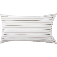 Lexington Biancheria da Letto Lexington Striped Cotton Poplin 50 x 90 cm - White Funda de almohada Blanco (89.9x50cm)