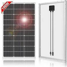 Solar Panels DOKIO Sold by: Solar, 100w 18v Solar Panel German TÜV Certification MonocrystallineHIGH Efficiency to Charge 12v BatteryVented AGM Gel or Off-Grid and Hybrid Power System for Home/Garden RV Boat