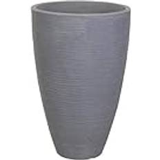 Blomkruka med räfflad design 39,5 plastblomkruka