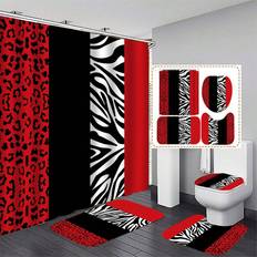 Shein PcPCS Art Leopard Print Shower