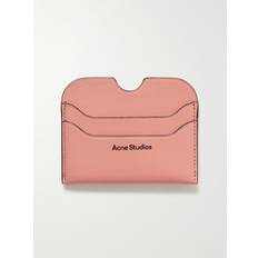 Acne Studios Elmas Logo-Print Leather Cardholder - Men - Pink