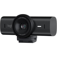 Logitech MX Brio Ultra HD 4K Collaboration and Streaming Webcam 1080p at 60 FPS Dual Noise Reducing Mics Show Mode USB-C Webcam Cover Works