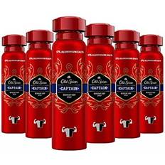 Old Spice Deodorants Old Spice Captain Deodorant Body Spray Pack of 6