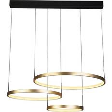 Acrylic Pendant Lamps Searchlight 20227-3GO Grace 3 Ring Pendant Lamp