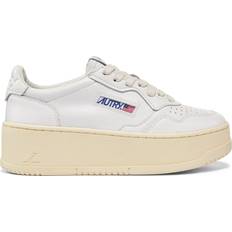 Autry Sneakers Autry Lædersneakers Med Oversize Sål - Hvid