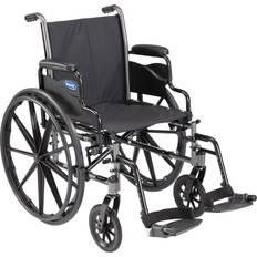 Invacare Tracer SX5 Wheelchair for Adults Everyday Folding 22 Inch Seat Footrests & Desk Arms