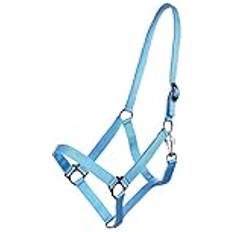 Cabestros para caballos QHP Halter con cremallera Bleu