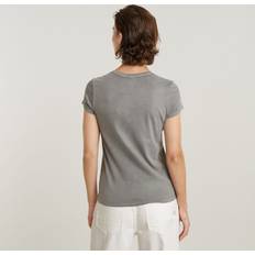 Men - XXS Blouses G-Star Overdyed Eyben Slim V-Neck Top 2.0 Grey Women