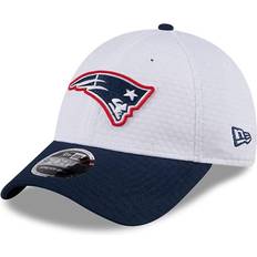 England Caps New Era Men's White/Navy England Patriots 2024 Nfl Training Camp 9FORTY Adjustable Hat White/Navy