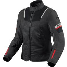 Red Motorcycle Jackets Rev'it! Tornado H2o Jacket Black Woman