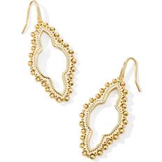 Kendra Scott Abbie Beaded Open Frame Earrings Gold Earring One One Size