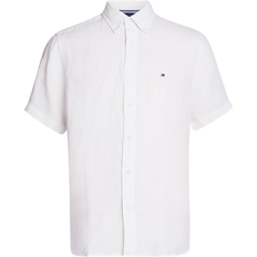 Lino Camicie Tommy Hilfiger Short Sleeve Regular Fit Shirt - Optic White