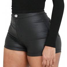 Shein Shorts Shein Womens Solid Color Street Style Sexy Coated Shorts