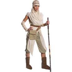 Star Wars 6 UK, Cream/Brown Womens/Ladies Grand Heritage Rey Costume