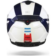 Nolan n80 n-com mandrake blue white motorcycle motorbike helmet