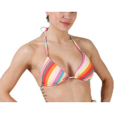 Poliamida Tops de bikini Billabong Sol Searcher Triangle Bikini Top - Pink/Patterned