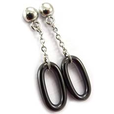 Choreography Steel Earrings Ceramic - Black