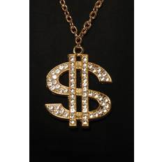 Horror-Shop Hip Goldkette mit Dollarzeichen ★