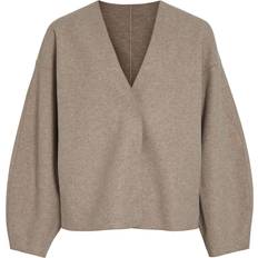 Vila Juice V Neck Jacket - Natural Melange