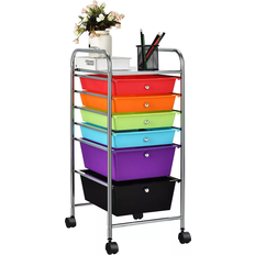 Steel Small Tables Costway Cart Tools Multicolor Small Table 13.5x17"