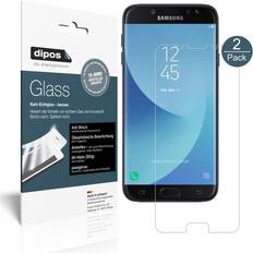 Screen Protectors Dipos Displayschutz Anti-Shock 2 Stück, Galaxy J7 Pro Smartphone Schutzfolie
