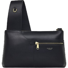 Pockets Icon Small Zip Top Cross Body - Black