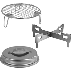 Stainless Steel Fire Pits & Fire Baskets Sunnydaze Decor Stainless Steel Smokeless Fire Pit Accessory Kit