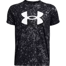 S T-shirts Under Armour Kid's Tech Big Logo Printed Short Sleeve - Black/White (1363278-009)