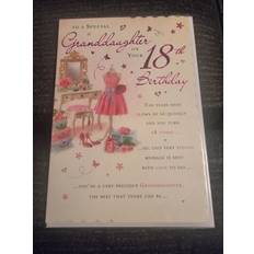 Regal age 18 birthday card granddaugher 9 x 6 inches