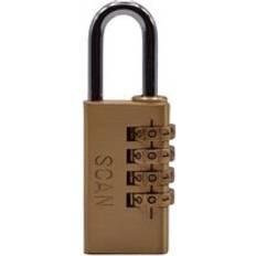 Security Scan NL1134 Brass Combination Padlock SCAPLB28COM