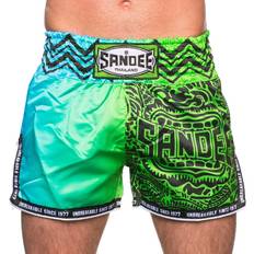 Martial Arts Uniforms Sandee Green Blue, Medium Warrior Thai Shorts