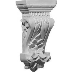 White Corbels & Brackets Ekena Millwork COR04X03X09SA Salo Corbel White