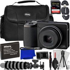 Ricoh gr iiix digital camera 15286 12pc 64gb accessory bundle Black Less than 3x