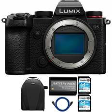 Digital Cameras Panasonic lumix s5 4k mirrorless full frame l mount camera bundle Black 30x