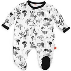 Elephants Pajamases Children's Clothing Magnetic Me Baby Footie Pajamas - Animal Safari