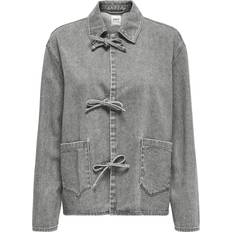 Only Onlthille Denim Jacket - Medium Grey Denim