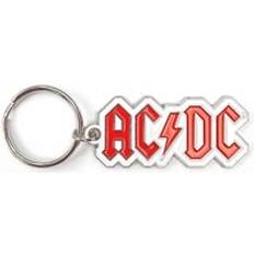 AC/DC Voltage Band Logo Keyring - Silver - One