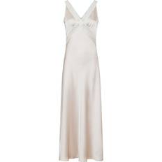 Neo Noir Vanilla Heavy Sateen Dress - Champagne