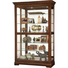 Glass Cabinets Howard Miller Kane Transitional Brown Glass Cabinet 50x80"