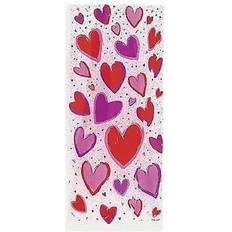 Gift Bags on sale Shatchi 20 hearts cello cellophane loot gift party valentine's day sweet bags with ties