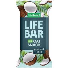 Sans lactose Bars Lifefood Organic Lifebar Oat Snack Coconut Bliss 40g 1 pcs