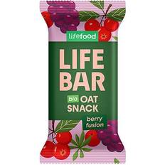 Laktosefrei Riegel Lifefood Organic Lifebar Oat Snack Berry Fusion 40g 1 Stk.