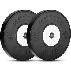 Muscle Squad Competition Metal Core Bumper Olympic Weight Plates 2 x 25kg Olympic Standard 2 x 25kg