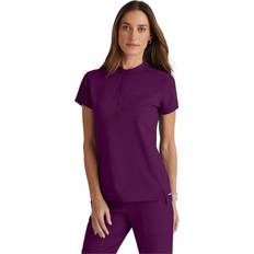 Barco Grey's Anatomy Spandex Stretch Direct Rush Scrub Top for Women Wine