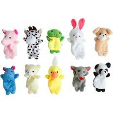 Shein pcs Finger Animal Cute Finger Puppets Mini Plush Toys Cartoon Stuffed Animal Gifts Soft Toys Great Creative Gift Perfect For Performances Playing And